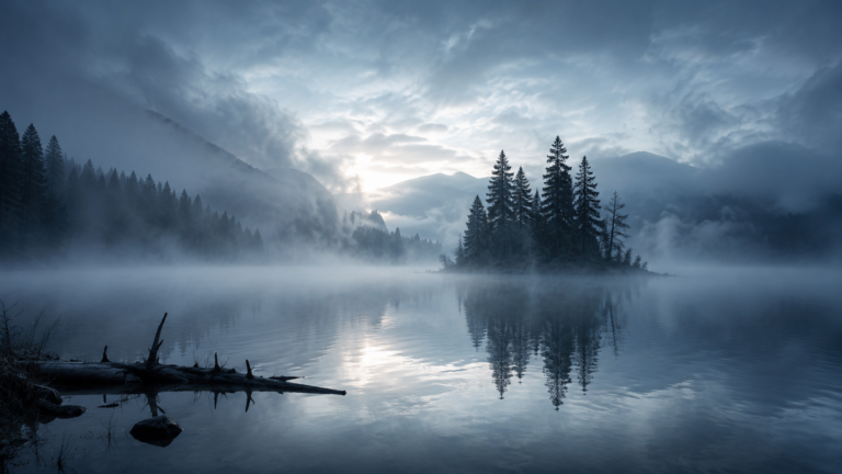 Nebel über Dem See Ki