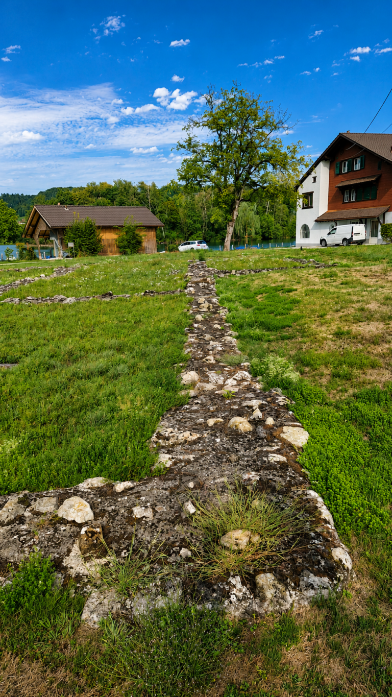 Kirchenruine auf der Halbinsel Zellmoos, Sursee.