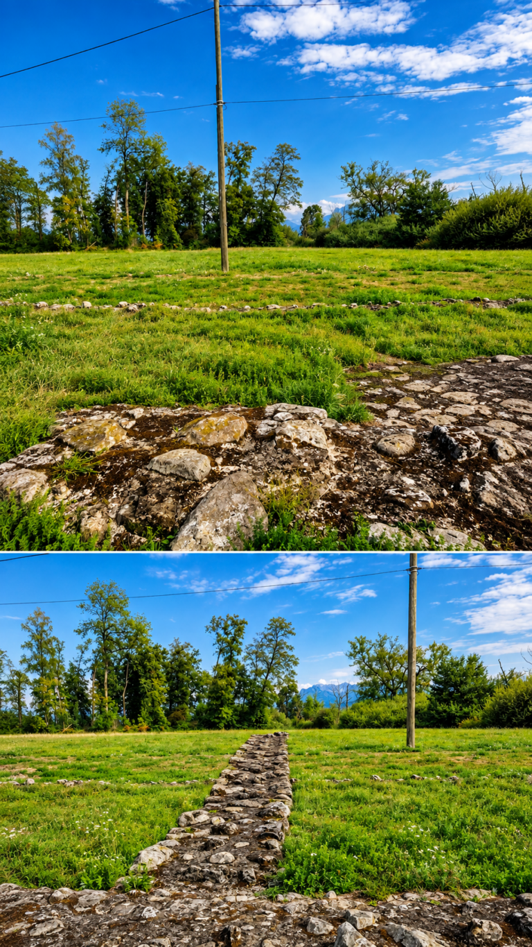 Kirchenruine auf der Halbinsel Zellmoos, Sursee.