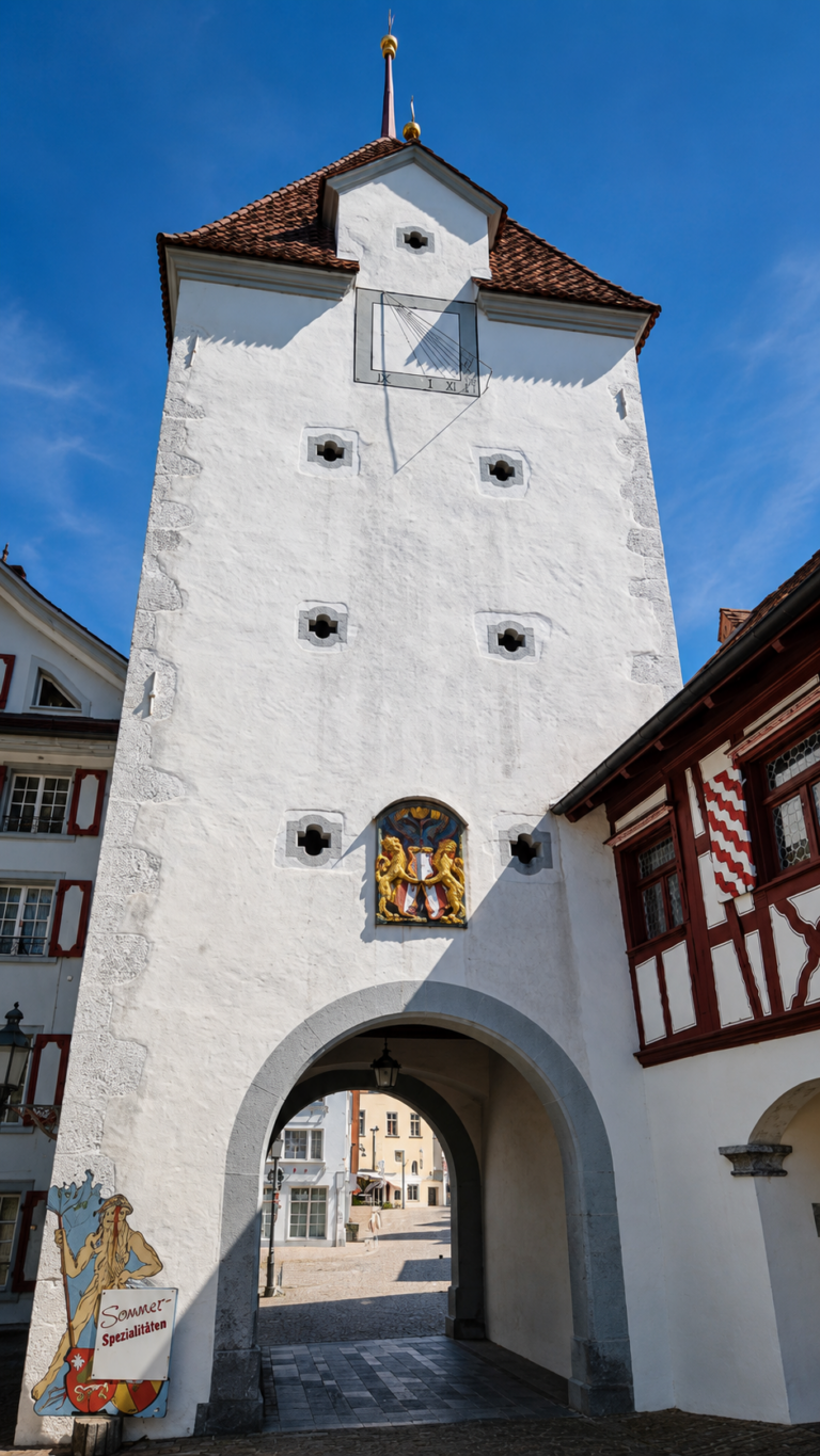 Das historische Historisches Untertor in Sursee – erhaltenes Stadttor der Altstadt