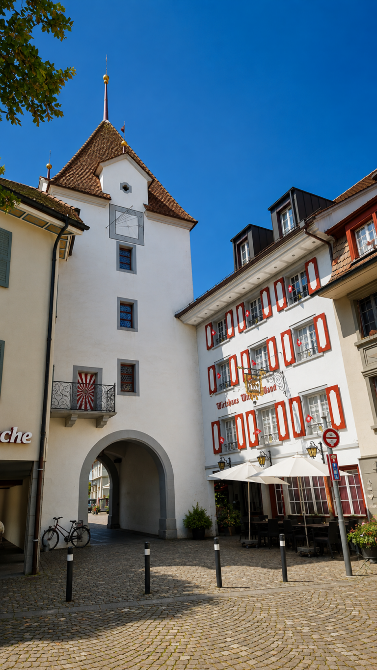 Historisches Untertor in Sursee – erhaltenes Stadttor der Altstadt