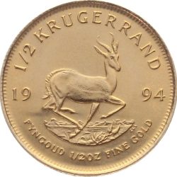 Südafrika 1/2 Unze Krügerrand Gold 1994