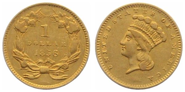 Usa 1 Dollar 1856